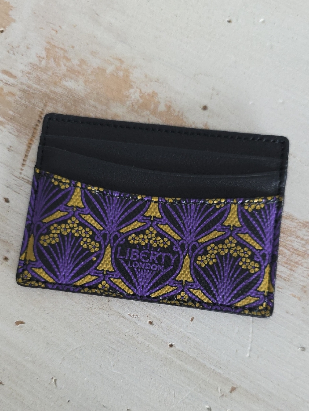 Liberty of London Purple and Gold Card Holder